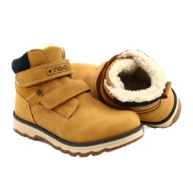 Dřevěné boty na suchý zip Camel News 21DZ20-4307 žluť 6