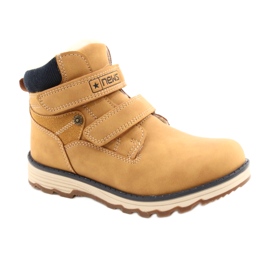 Dřevěné boty na suchý zip Camel News 21DZ20-4307 žluť 1