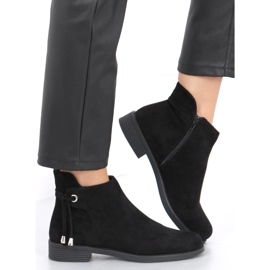 BM Černé dámské ploché boty MR-10 Black černý 1