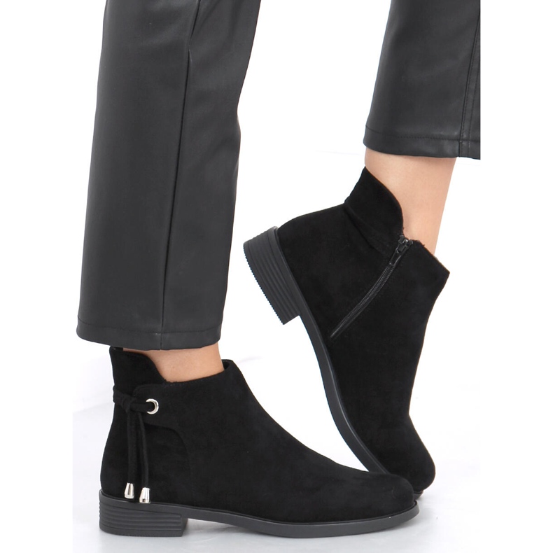 BM Černé dámské ploché boty MR-10 Black černá 1