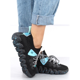 Černá sportovní obuv NB387 Allblack na vysoké podrážce 2