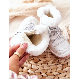 PE1 Teplé sněhové boty s kožešinovými bílými hvězdami 1