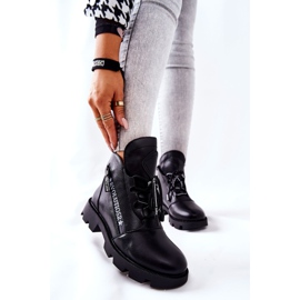 Boty zateplené kožešinou Sergio Leone Black TR740 černý 1