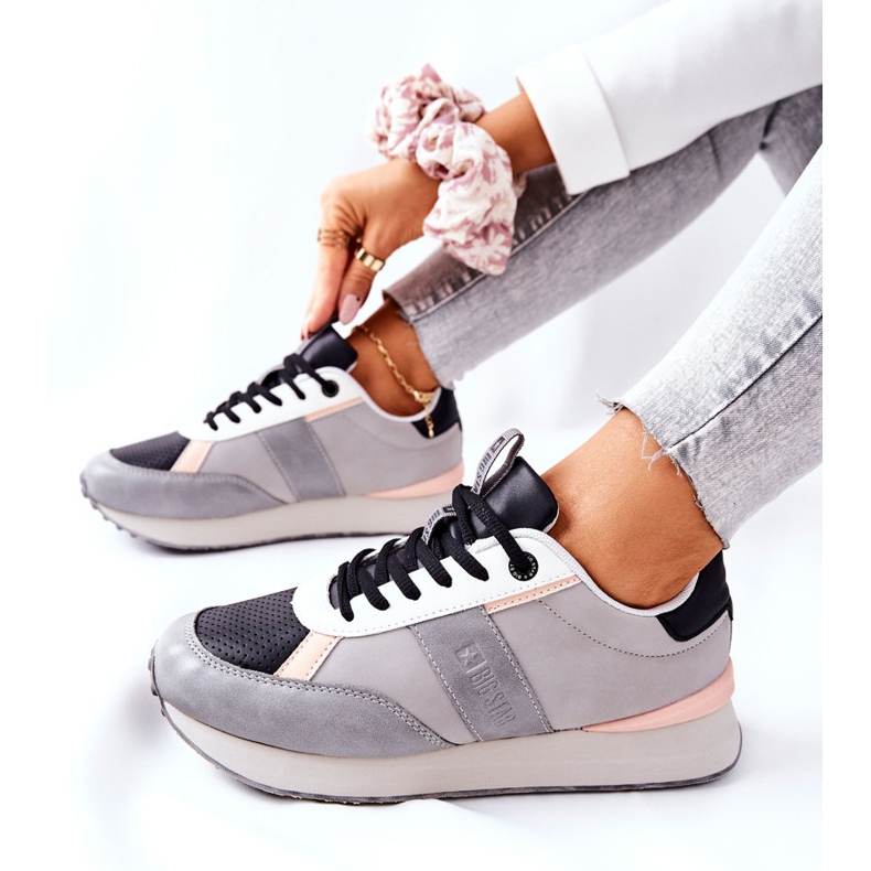 Sportovní obuv Memory Foam Big Star II274398 šedo-černá šedá 2