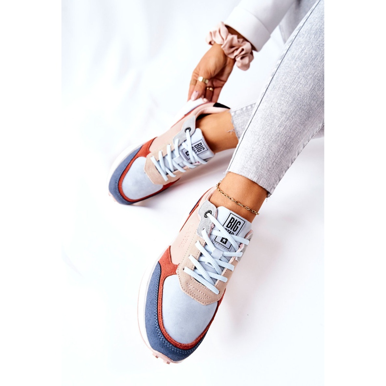 Sportovní obuv Memory Foam Big Star II274401 béžovo-modrá béžový modrý 2