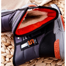 PJ2 Dětské černé teplé vysoké sněhové boty Leoth černá 1