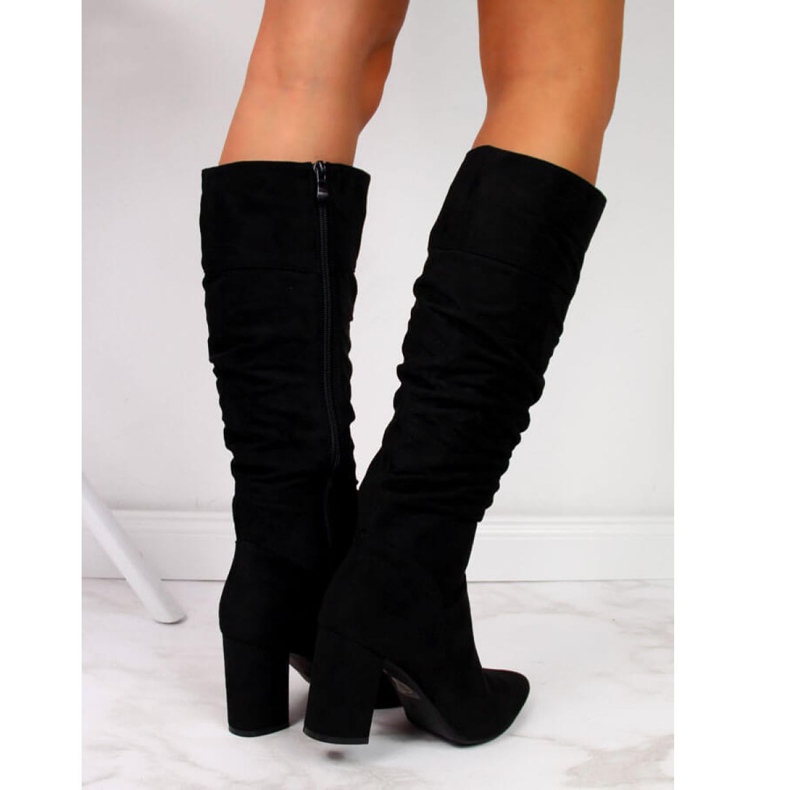 Zateplené boty, zvrásněné Vinceza W JAN42A černé černá 1