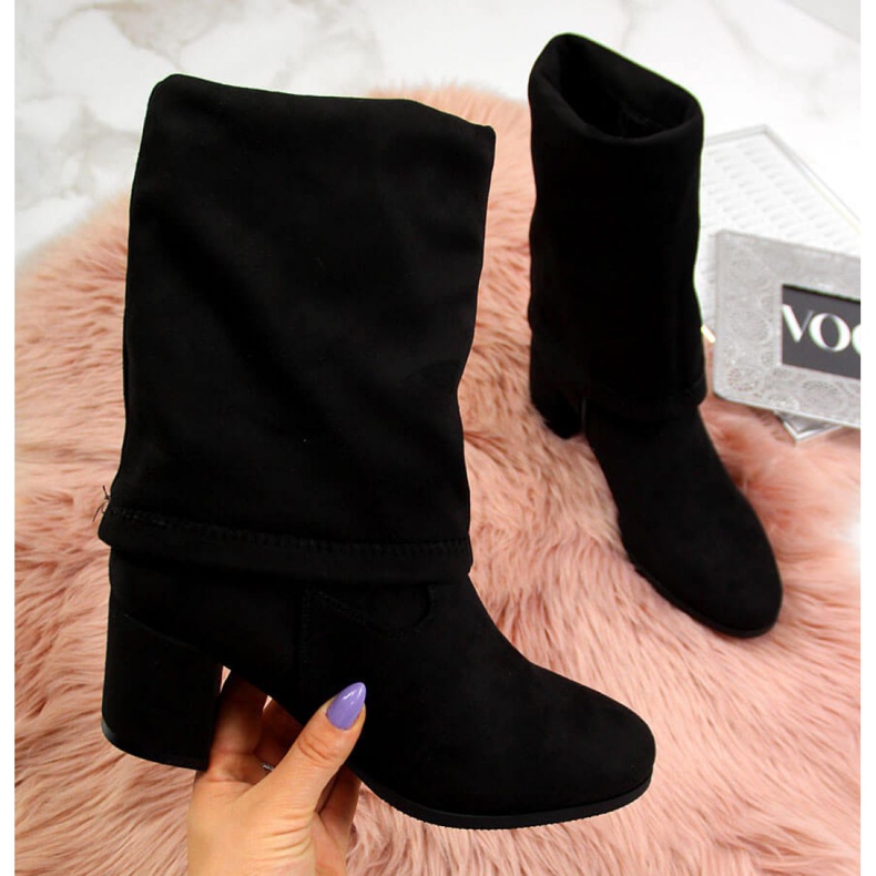 Zateplené zapínací boty Vinceza W JAN34A černé černá 2