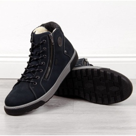 Zateplené boty Rieker 38920 M tmavě modré námořnická modrá 1