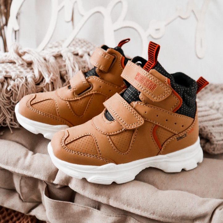 Dětské trekové boty Big Star II374094 Camel hnědý 2