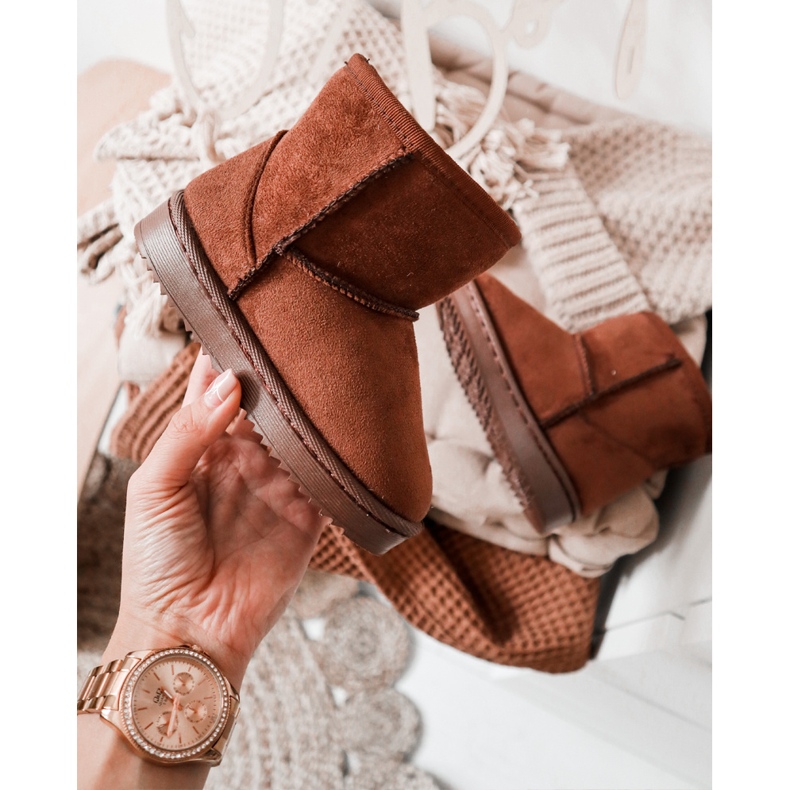 Dětské zateplené boty Sněhule Brown Gooby hnědý 2