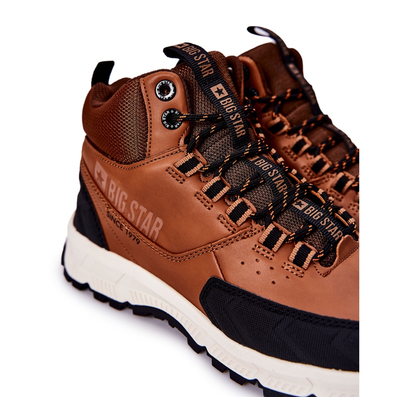 Vysoké sportovní boty Big Star II174179 hnědé hnědý černá 1