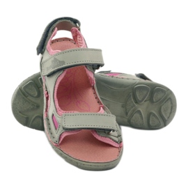 Dívčí sandály Ren But popelavě růžové šedá 2