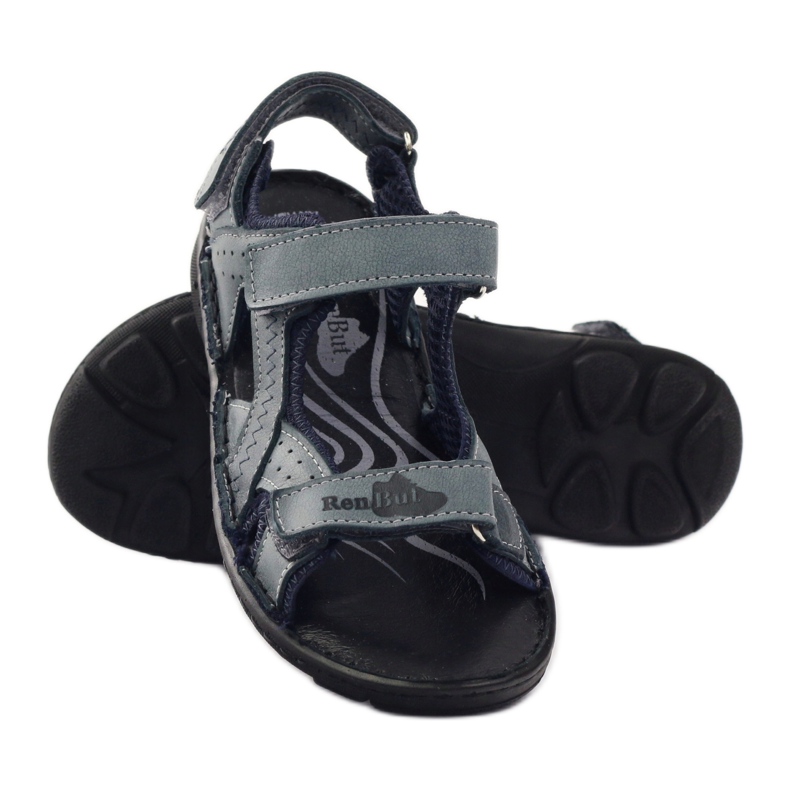 Elastické sandály Ren But 4256 šedé šedá vícebarevný 3