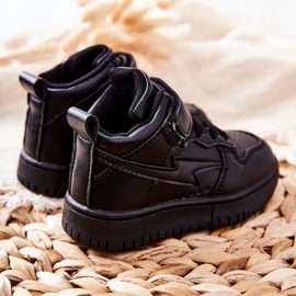 FR1 Dětské vysoké sportovní boty Black Bartnie černá 2