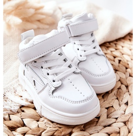 FR1 Dětské vysoké sportovní boty bílé Bartnie bílý 3