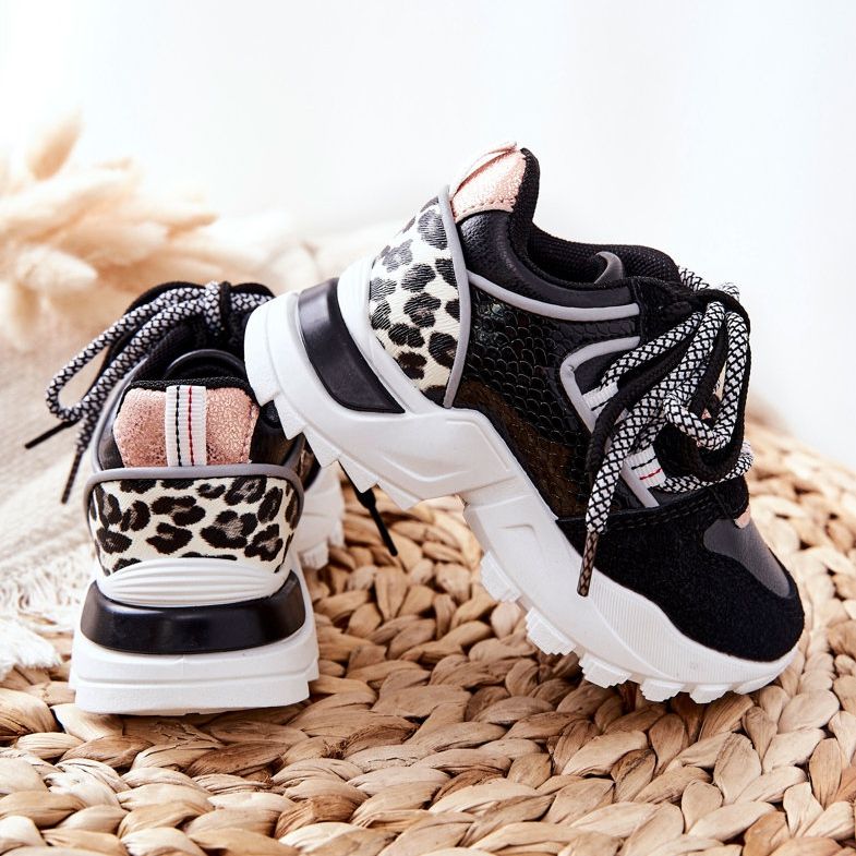 FR1 Dětské sportovní boty Tenisky Black Rommie černá vícebarevný 2