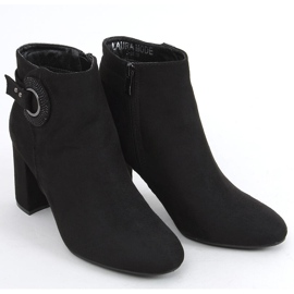 Polla Black vysoké podpatky černý 2