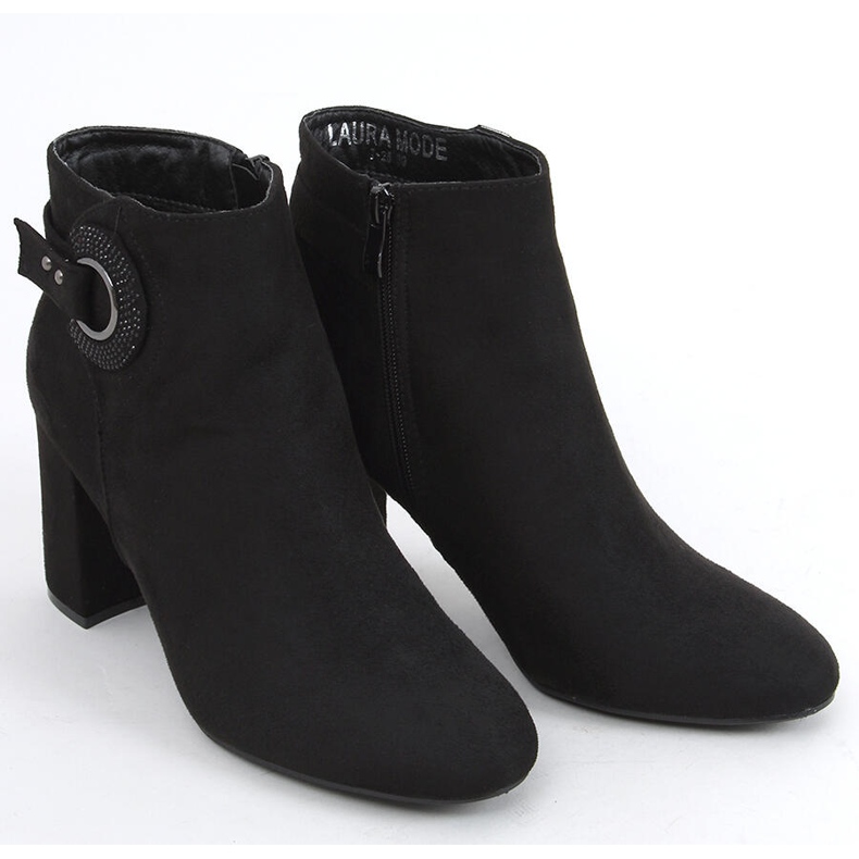 Polla Black vysoké podpatky černá 2