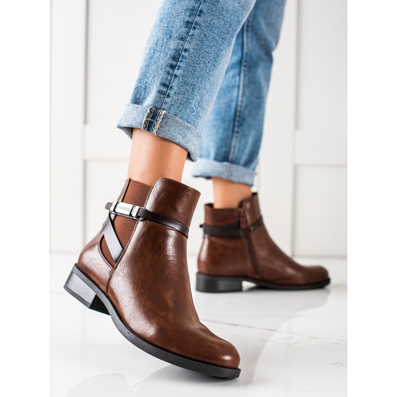 W. Potocki Elegantní hnědé boty Potocki hnědý 1