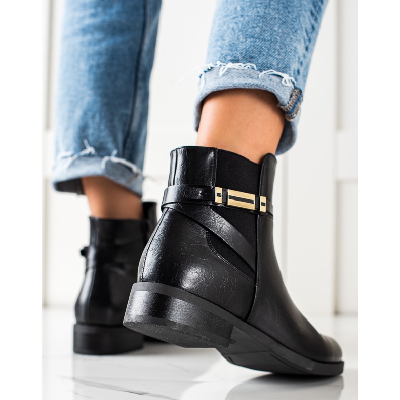 W. Potocki Elegantní černé boty Potocki černá 1