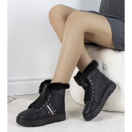 Černé zimní tenisky Bernal černý 1