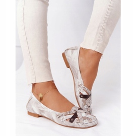 Dámské kožené balerínky Maciejka 01358-44 Dirty Beige béžový 3