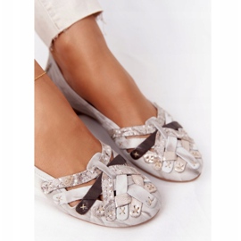 Dámské kožené balerínky Maciejka 01358-44 Dirty Beige béžový 5