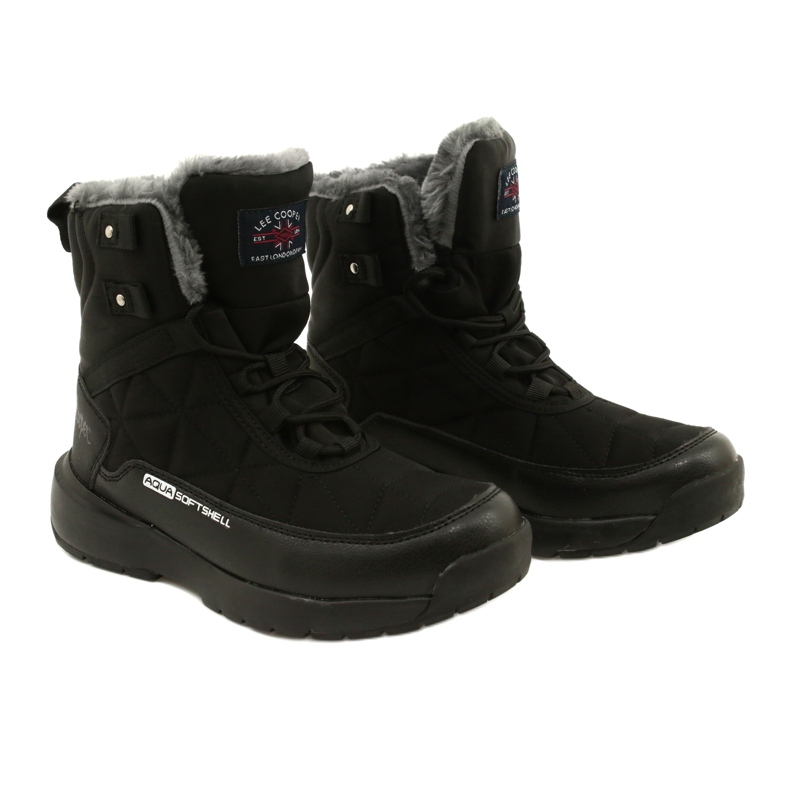Dámské sněhové boty na softshell Lee Cooper LCJ-21-17-0590L Black Black černý 4