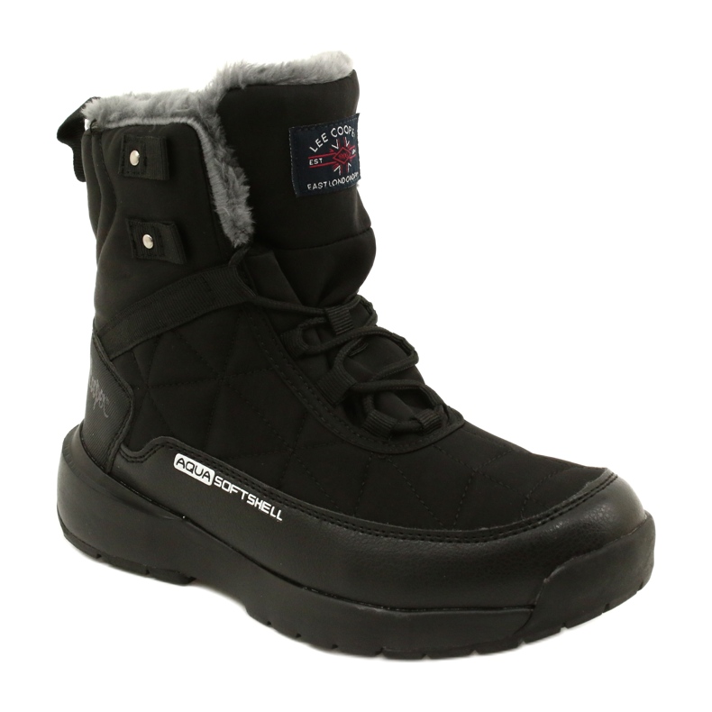 Dámské sněhové boty na softshell Lee Cooper LCJ-21-17-0590L Black Black černý 1