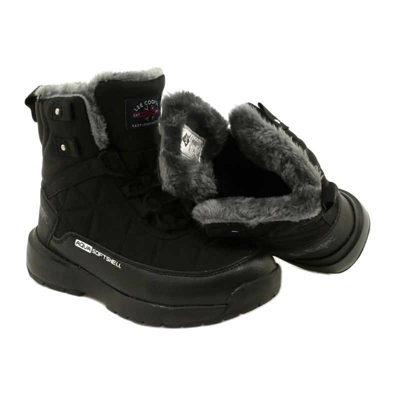 Dámské sněhové boty na softshell Lee Cooper LCJ-21-17-0590L Black Black černý 5
