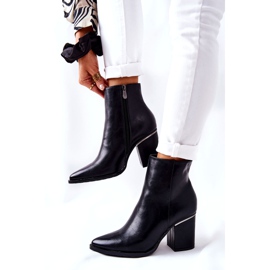 POTOCKI Klasické černé boty Airah na vysokém podpatku černá 3 POTOCKI Klasické černé boty Airah na vysokém podpatku černá 3