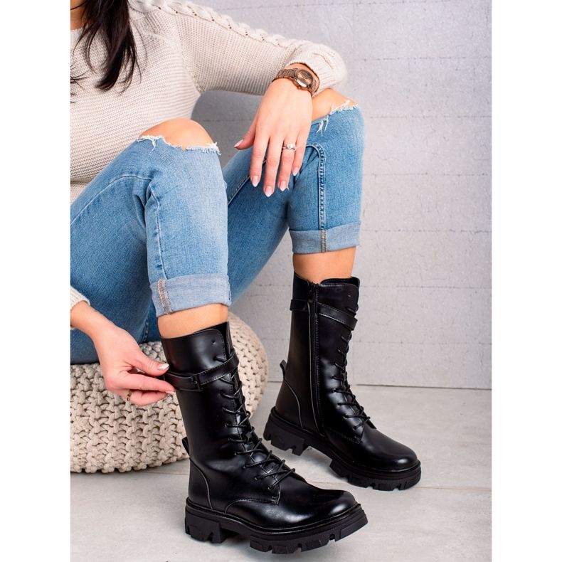 Klasické boty Sergio Leone černá 1