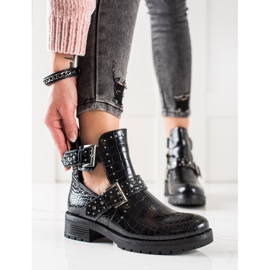 Bestelle Pracovníci s ozdobou spony černý 1