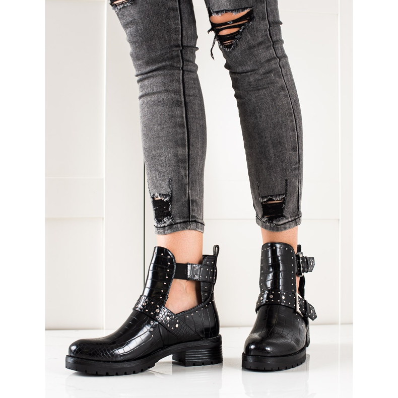 Bestelle Pracovníci s ozdobou spony černá 2