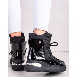 W. Potocki Klasické černé sněhové boty Potocki černá 1