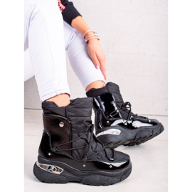 W. Potocki Klasické černé sněhové boty Potocki černá 2