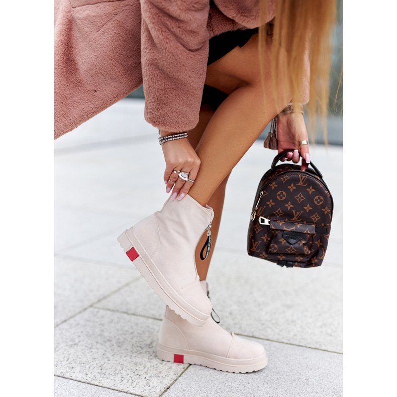 PS1 Dámské boty na platformě béžové Charlee béžový 2