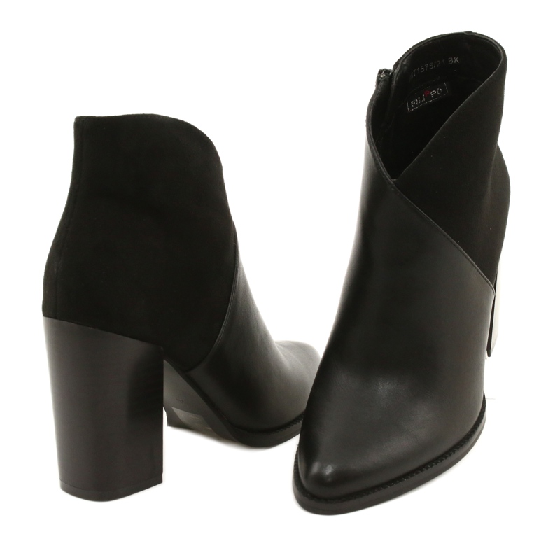 Boty na sloupku Černý Filippo DBT1575 / 21 BK 5