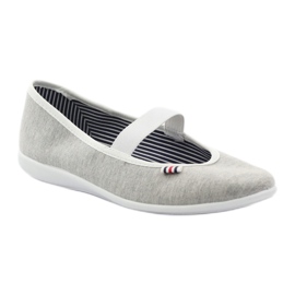 Dámské balerínkové tenisky Befado 493q sz bílý vícebarevný šedá 2