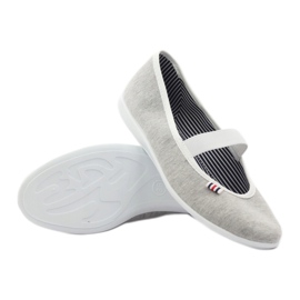 Dámské balerínkové tenisky Befado 493q sz bílý vícebarevný šedá 4