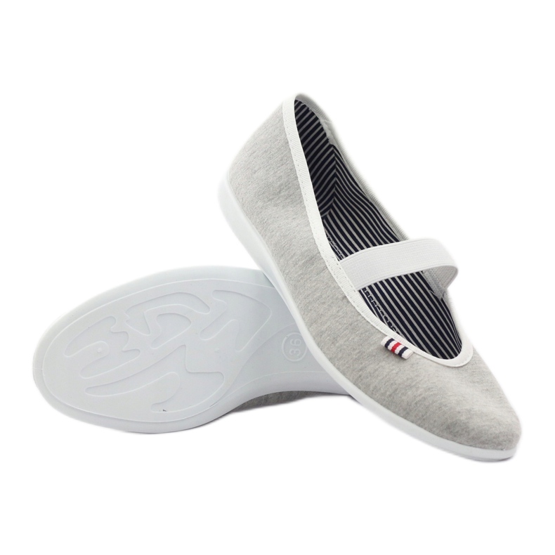 Dámské balerínkové tenisky Befado 493q sz bílý vícebarevný šedá 4