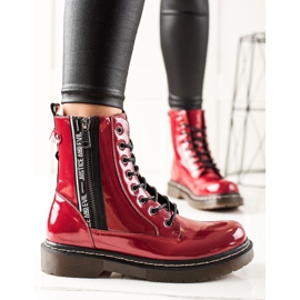 W. Potocki Červeně lakované Trappery Potocki červený 1