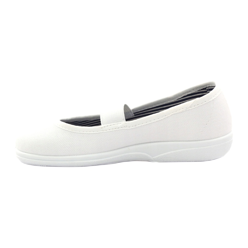 Dívčí pantofle české Befado 274X013 bílý 2