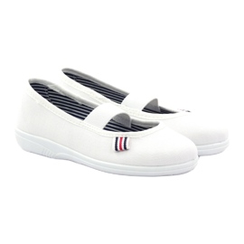 Dívčí pantofle české Befado 274X013 bílý 4