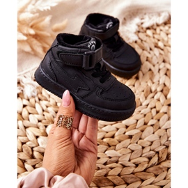 PA1 Dětská vysoká izolovaná sportovní obuv Black Clafi černá 5