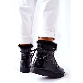 POTOCKI Sněhule s vysokou kožešinou izolované černé kýchání černá 6 POTOCKI Sněhule s vysokou kožešinou izolované černé kýchání černá 6