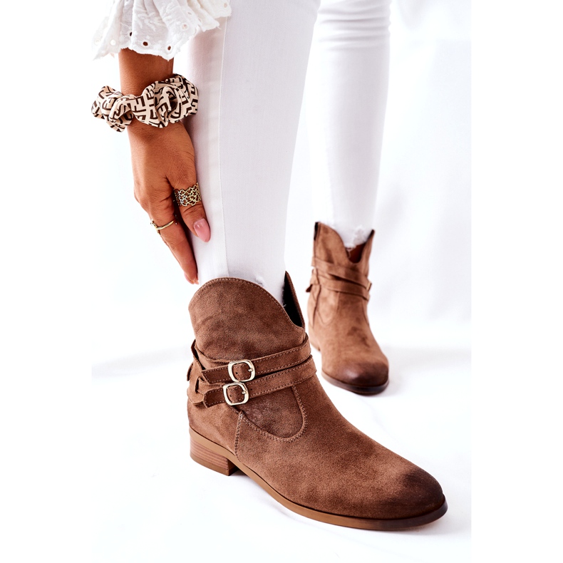 Vinceza Dámské semišové teplé boty béžové Castlerock hnědý 1