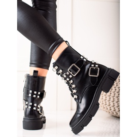 TRENDI Styloví dělníci s kamínky černá 1