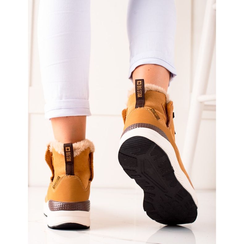 Dámské sněhule Big Star II274262 hnědý žlutá 1